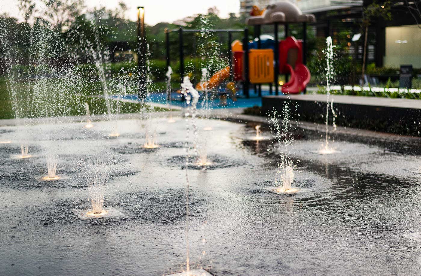 Interactive Water Fountain